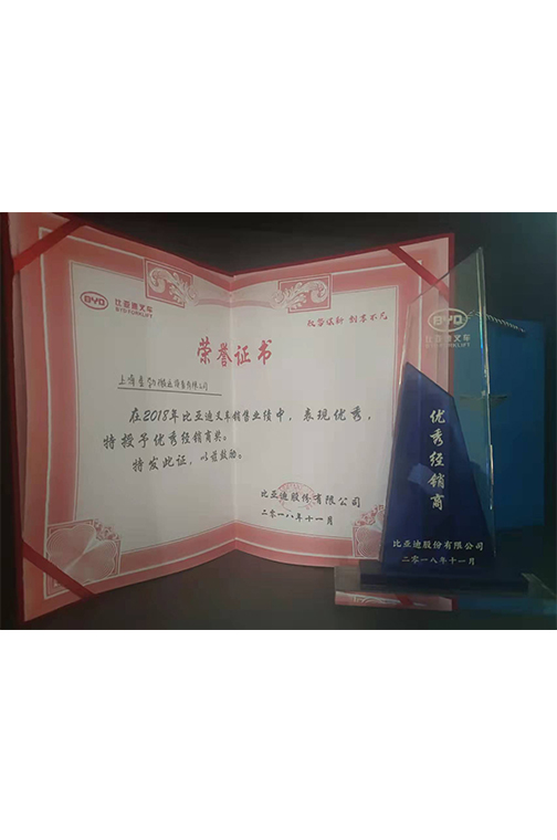 太仓市比亚迪2018优秀经销商